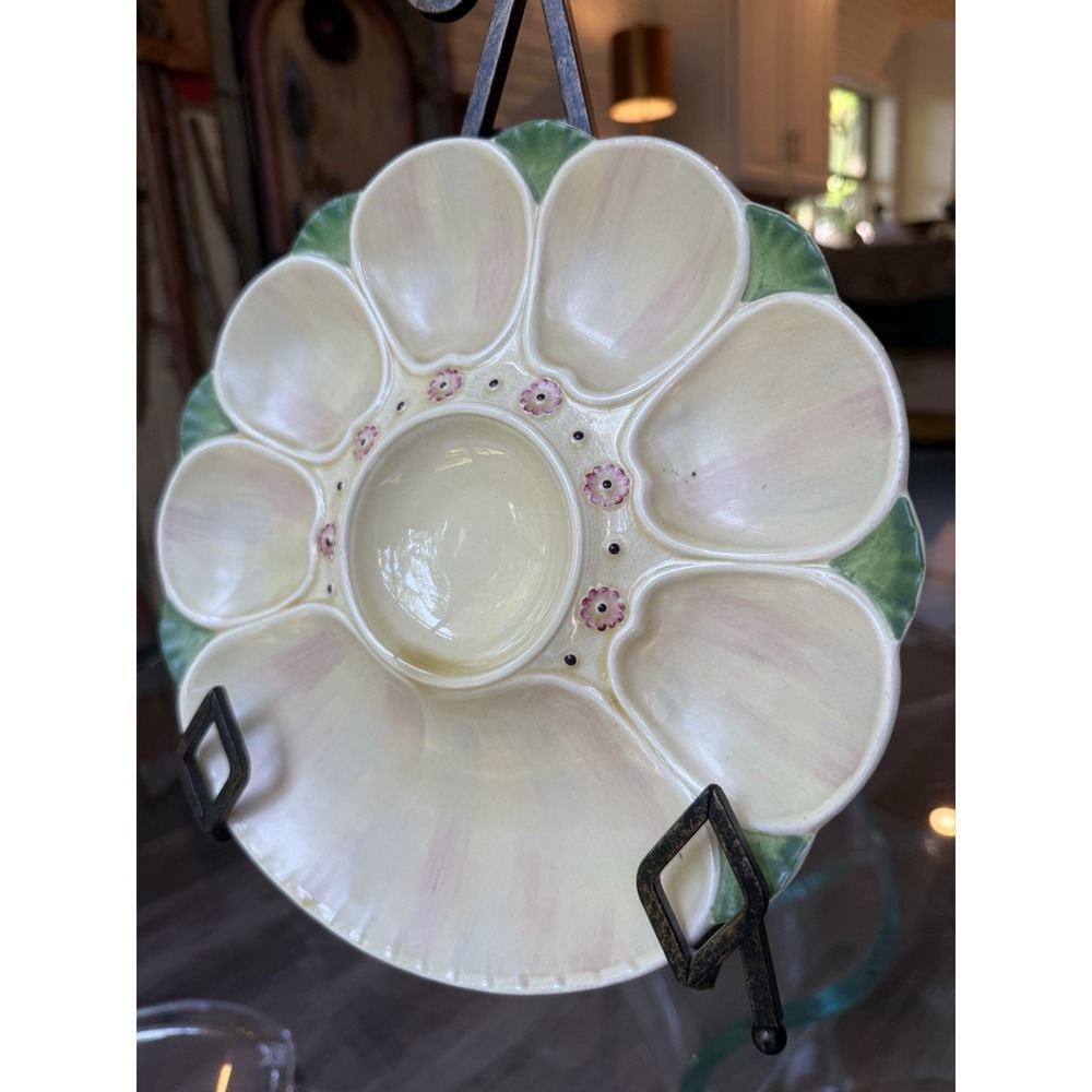 Rare Antique English Mintons Oyster Plate Majolica 2245 - Picture 4 of 11